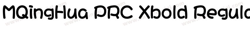 MQingHua PRC Xbold Regular字体转换